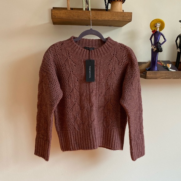 Cable Knit Crewneck Sweater - Picture 4 of 5